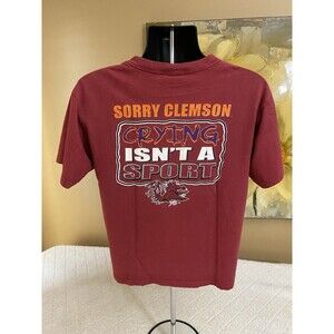 Vintage Tri Lake Sportswear South Carolina 2 Sided Graphic Red Tee Men’s Size M